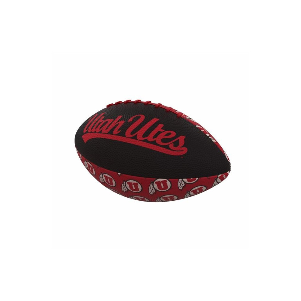 Photos - Football Logo Brands 230-93MR-3 Utah Repeating Mini-Size Rubber 