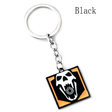 (Black) Video Rainbow Game Six Siege Action Figure Blitz Jager Bandit Keychain Keyring