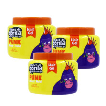 Gelul de coafura moco de gorila punk ofera coafurii tale un efect de lunga durata reactiveaza cu apa fixare ridicata 3 pachetul de 9,52 oz la fie