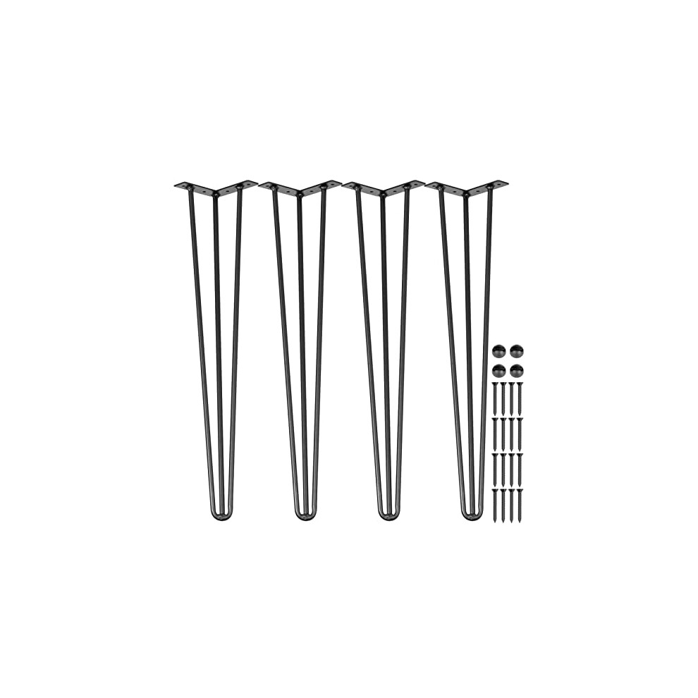 Happybuy Hairpin Table Legs 30 "" Black Set Of 4 Desk Legs 880Lbs Load 768558091832