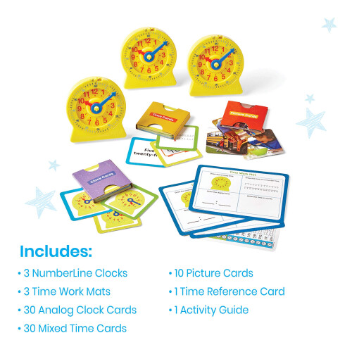 hand2mind Κιτ Βασικών Δεξιοτήτων Χρονομέτρησης, Σετ Δραστηριοτήτων Ρολογιού 2