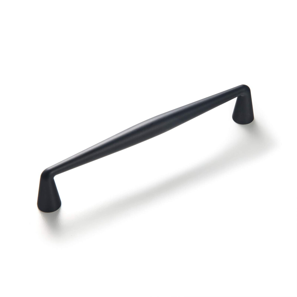 Goo-Ki Black Elegant Zinc Alloy Cabinet Handles - 7.56''(192Mm) Hole Center Affordable Luxury Cabinet Pull Hardware For Bedroom Kitchen 6 Pack