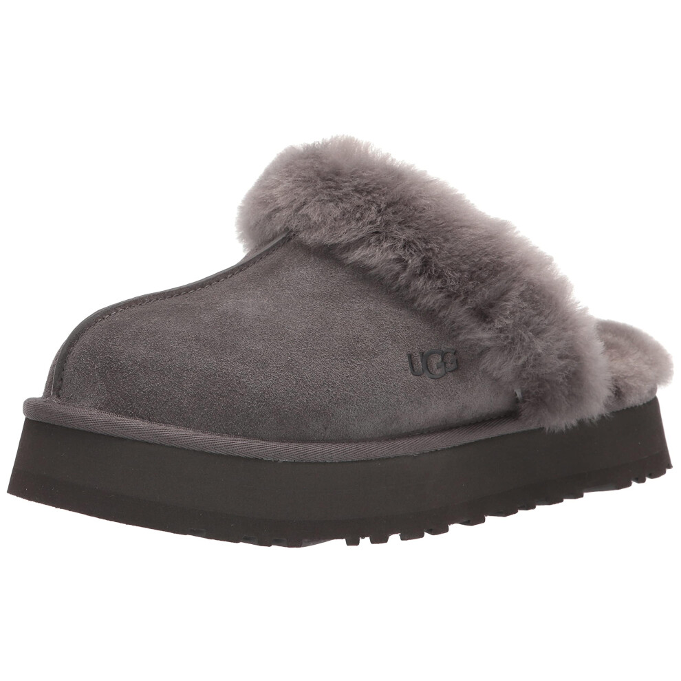 UGG Women's Disquette Slipper  Charcoal  6