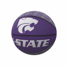 Logo Brands 158-91MR-1 KS State Repeating Logo Mini-Size Rubber Basketball