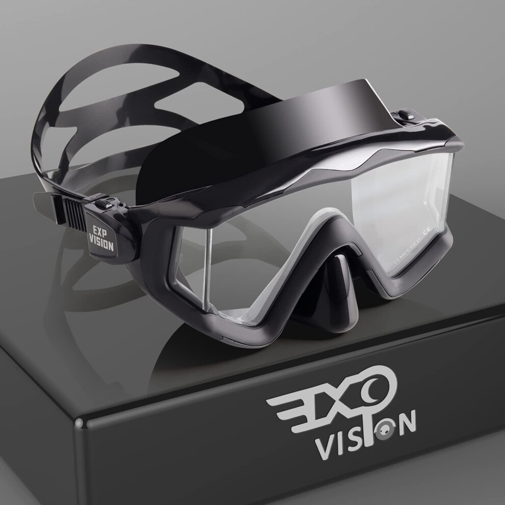 Volwassen Pano 3 Window Scuba Duikmasker Gehard Glas Snorkelmasker Mier-image