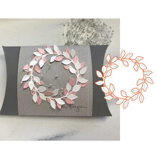 XMYXCRAFT Bltter Kranz Metall Stanzformen Kreis Blatt Karte Stanzformen Schnittschablonen fr DIY Scrapbooking Album Dekorative Prgepapier Stanzfor