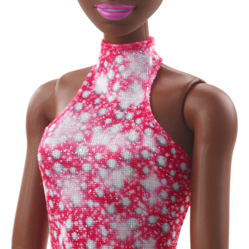 Barbie Κούκλα Barbie Χειμερινών Σπορ Πατινάζ (30 εκ.) με Ροζ Φόρεμα και Βραβείο 2