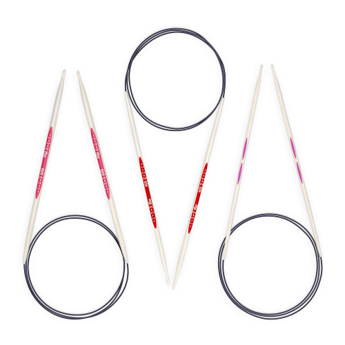 Prym Prym Ergonomics 32 Circular Set  Size US 2  4  6 Knitting Needles  Assorted 3 Count 1