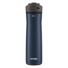Botella de agua de acero inoxidable Contigo Ashland Chill de 24 oz con tapa a prueba de fugas y pajita. Tecnolog a de temperatura inteligente que