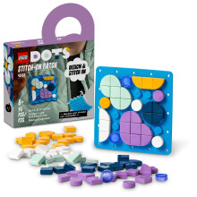 LEGO DOTS Toppa ricamabile 41955, set di giocattoli decorativi fai da te per bambine e bambini dagli 8 anni in su; kit di moda personalizzabile p