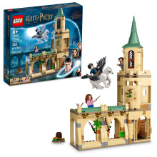 LEGO Harry Potter Hogwarts Courtyard: Sirius's Rescue 76401 Castle Tower Toy Collectible Set with Buckbeak Hippogriff Figure and Prison Cell