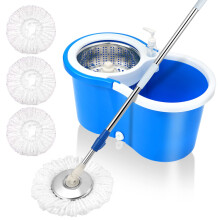 Spin Mop Bucket System 360 Spin Mop & Bucket Floor Cleaning Stainless