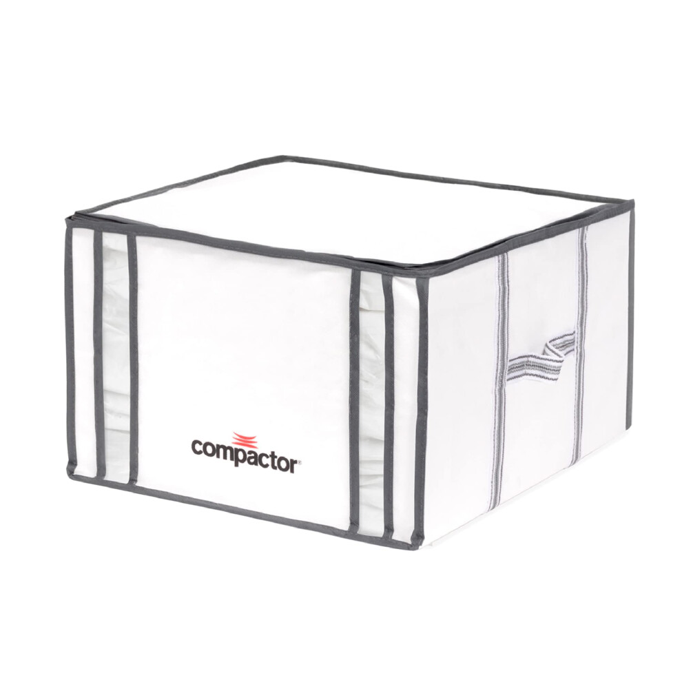 Compactor Borsa Sottovuoto, Semi Rigida 3D, Perfetta Per L'organizzazione Del Guardaroba, Borsa Per Riporre Oggetti Compressi Per L'organizzazione Dell'armadio (Media, Bianca | Life)-image