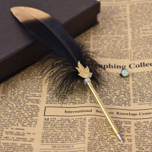 Pluma estilogr   fica vintage, pluma de caligraf   a, bol   grafo refinado para escribir, firma o regalo, boda, novia, color negro