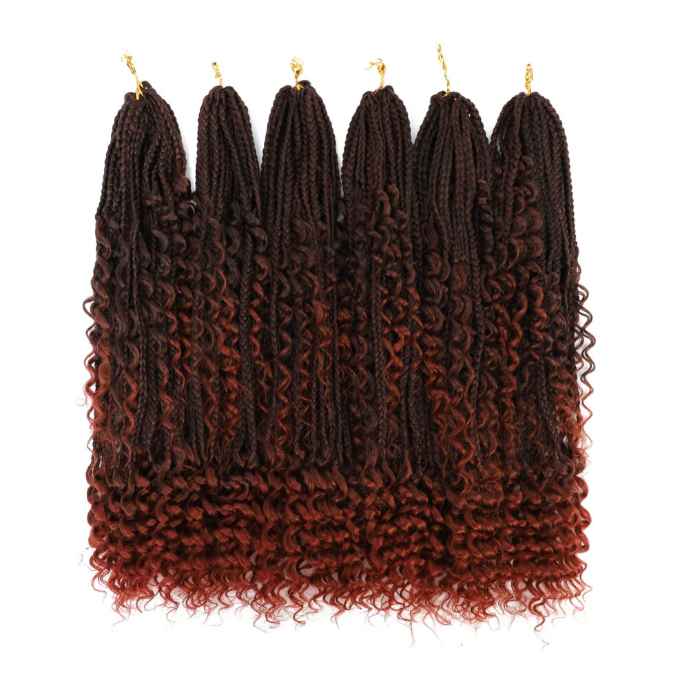 Ayana Unisex Goddess Crochet Box Braids Curly Ends 144 Strands 22 Inch Bohomian Crochet Braids Box Braids Goddess Box Braids Crochet Hair Synthetic Crochet Braids