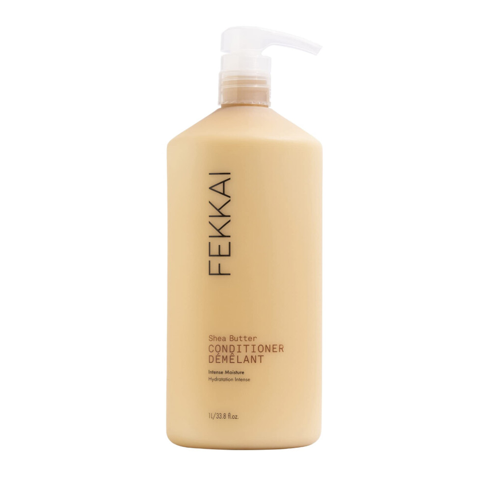 Apr  s-shampoing au beurre de karit   Fekkai - 1 litre - Hydrate et r  duit les frisottis de 61 % jusqu'   12 h - Sans sulfates, parab  nes, phtalates