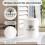 Perfnique Kitchen Compost Bin 13 Galloni Compost Bin da banco con coperchio Compost Bin per interni Include rivestimento interno e 4
