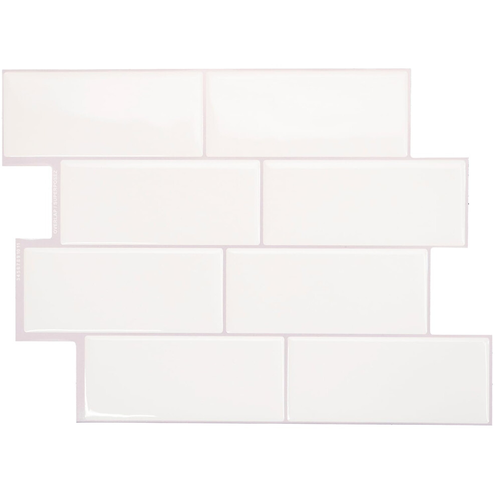 Dosseret Autocollant Smart Tiles - 5 Feuilles De 11,56"""" X 8,38"""" --image