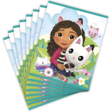 Unique Gabby's Dollhouse Multi-color Plastic Loot Bags (Pack of 8) | Party Decor Bags Perfect for Kids' Birthday Celebrations & Themed Events