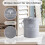 Perfnique Kitchen Compost Bin 13 Galloni Compost Bin da banco con coperchio Compost Bin per interni Include rivestimento interno e 5