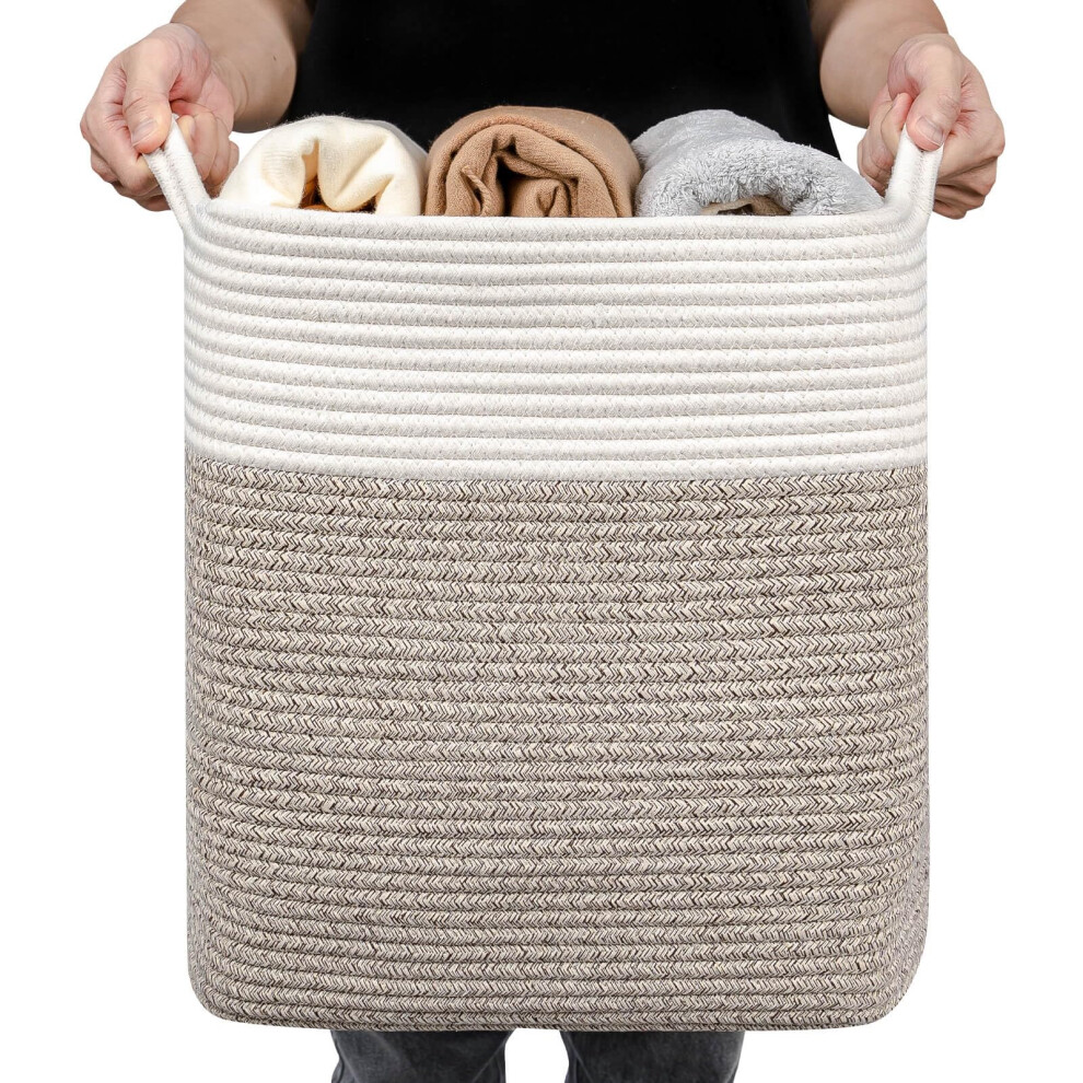 Petit panier     linge fin LaughbirdGrand panier     lingeGrand panier de rangement en coton avec poign   esPanier d   coratif pour pliable