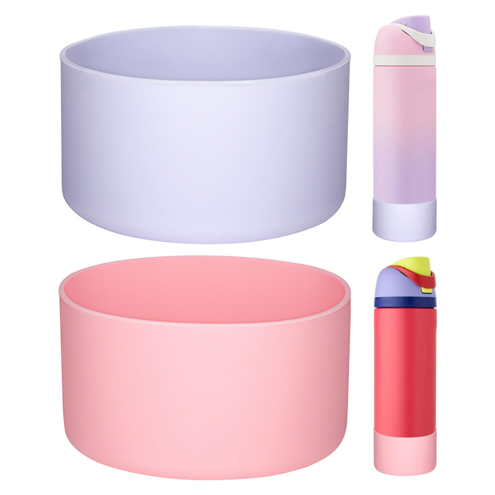 HEYSKAY Lot de 2 embouts en silicone pour bouteille d'eau Owala Flask 680 ml, manchon de protection antid   rapant pour bouteille d'eau en acier in