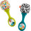 Fisher-Price Fisher-Price Μαράκες Rattle n Rock, 2 Μαλακά Μουσικά Όργανα για Βρέφη 3+ μηνών, Ουδέτερα Χρώματα 1