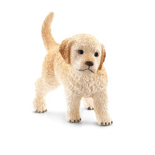 Figurita - SCHLEICH - Cachorro Golden Retriever - 2 x 5 x 3 cm - Pintada a mano - Para niños a partir de 3 años