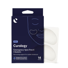 Curology Emergency Spot Patch Clusters voor puistjes Snelwerkende grote hydrocollo?e puistjespleisters voor gezichtsolie-absorberende 14 stuks