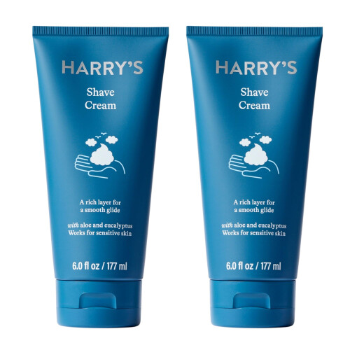 Harry's Harrys barbercreme - Barbercreme til mænd med Eucalyptus - 2 Pack (6 oz)