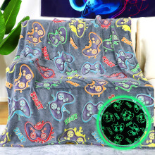 KIVEE Gaming-Geschenke, Spielzeug-Decke fr Teenager, Jungen, leuchtet im Dunkeln, Gaming-Decke fr Mnner, Freunde, Geschenke fr Gamer, weiche Flee