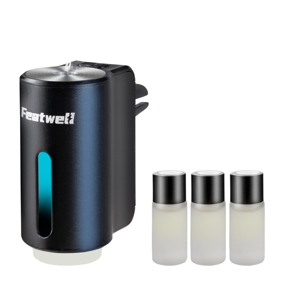 Featwell Car Aromatherapy/Fragrance Car Air Fresheners/Humidifier Essential Oil Diffuser For Vehicle Black
