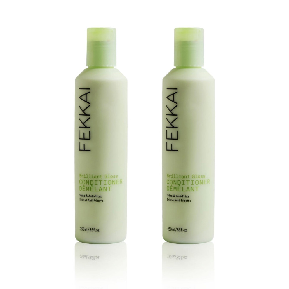 Apr   s-shampoing Fekkai Brilliant Gloss - 240 g (lot de 2) - Transforme les cheveux en leur donnant une brillance 4X - Sans sulfates, parab   nes, p