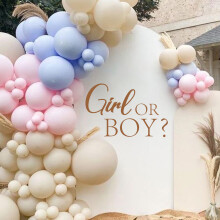 CIEQR Kille eller Tjej Kön Avslöjande Dekal - Baby Shower Dekorationer för Fest