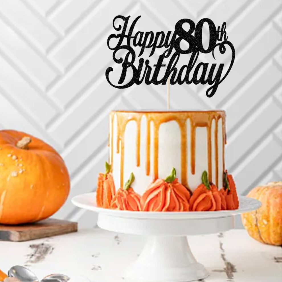 Sodasos Joyeux 15E Anniversaire GâTeau Topper Noir DéCorations De GâTeau De FêTe Du 15E Anniversaire Bonjour 50E Ans Joyeux 50E Ans DéCorations D-image