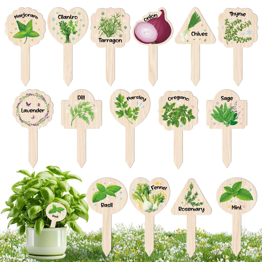 tiquettes pour plantes JUYRLE - Lot de 15 marqueurs pour jardin d'herbes aromatiques,    tiquettes pour plantes de jardin ext   rieur,    tiquettes im