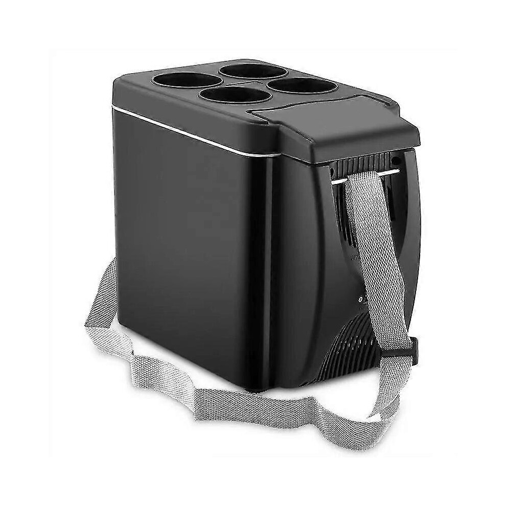 (As Show, One Size) 6L 12V Car Refrigerator Freezer Heater Mini Car Freezer Cooler And Warmer Electric Fridge Portable Icebox Travel Refrigerator 5063595947698