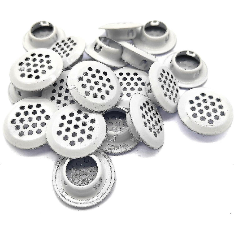 (As Show, One Size) 20Pcs Air Vents 19Mm Circular Soffit Vent Stainless Steel Round Vent Mesh Hole Louver For Kitchen Ba 5063595946912