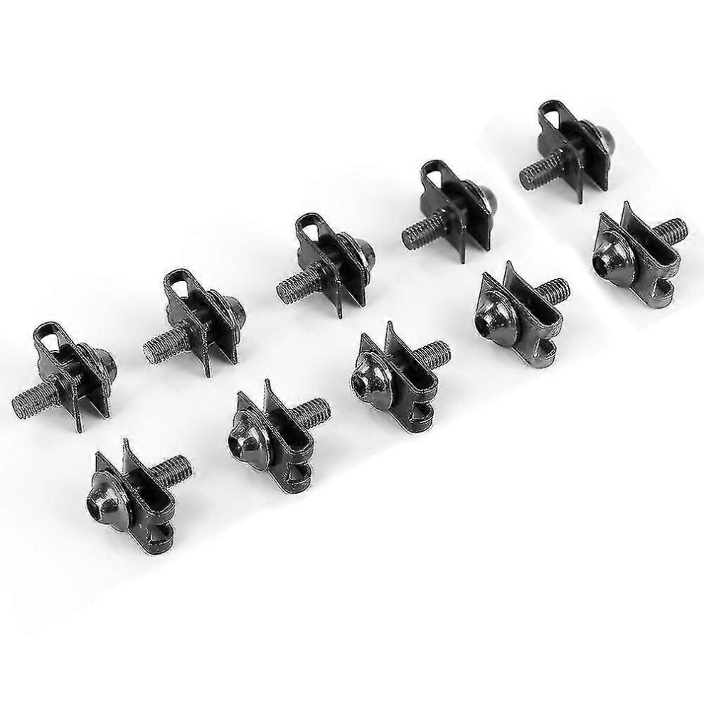 (A01, One Size) 10Pcs Motorcycle Scooter Aluminium M5 5Mm Fairing Bolts Fastener Clips Screw Spring Nuts Metal 5062994749537