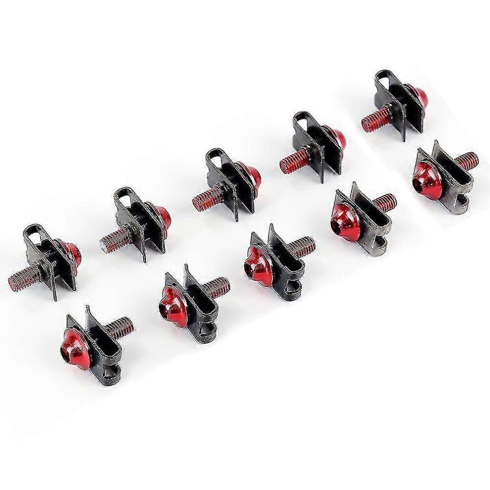 (A03, One Size) 10Pcs Motorcycle Scooter Aluminium M5 5Mm Fairing Bolts Fastener Clips Screw Spring Nuts Metal 5062994749551