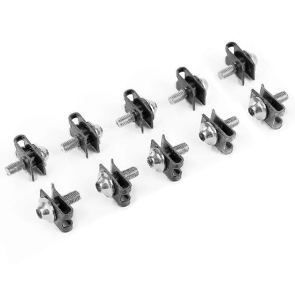 (A02, One Size) 10Pcs Motorcycle Scooter Aluminium M5 5Mm Fairing Bolts Fastener Clips Screw Spring Nuts Metal 5063595947766