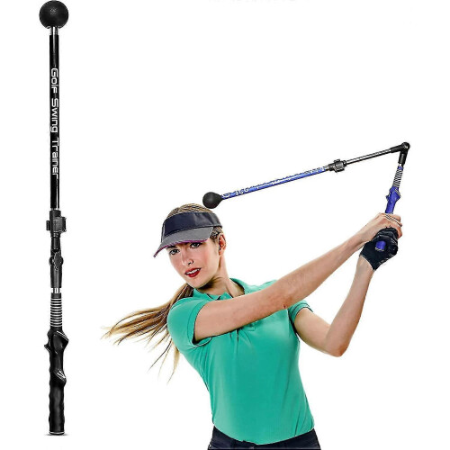 (Black, One size) Golf Swing Trainer, Foldable Golf Swing Training Aid Stick,golf Training Aid To Improve Hinge, Forearm Rotation, Shoulder Turn