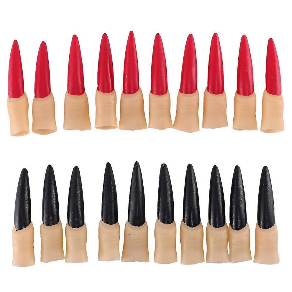 Kricely (As Show, One Size) 20Pcs Halloween Fake Nails Witch Nails Halloween Fingernails For Halloween Party