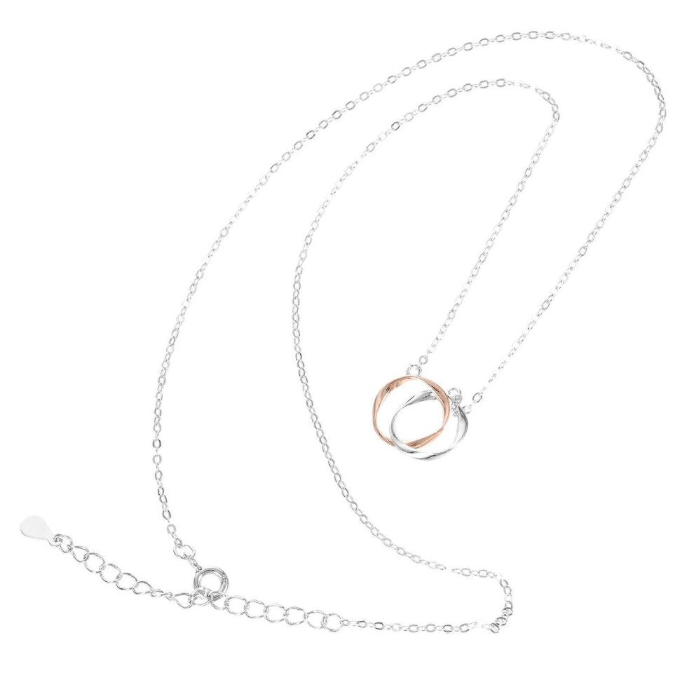 Kricely (As Show, One Size) Interlocking Circle Pendant Necklace Mother Daughter Necklace Women Jewelry