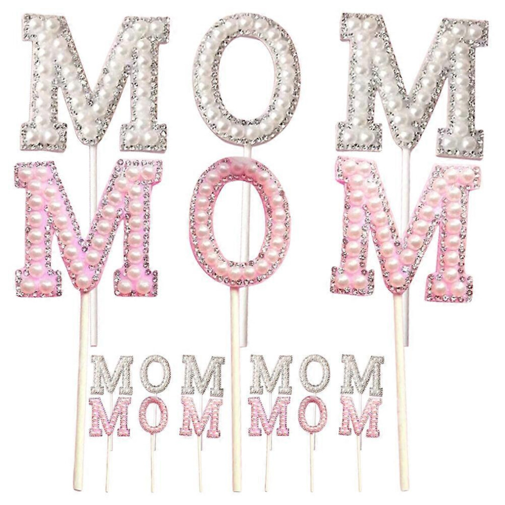 Kricely (As Show, One Size) 6 Sets Mother's Day Cupcake Topper Mom Cake Decoration Mother's Day Party Supplies