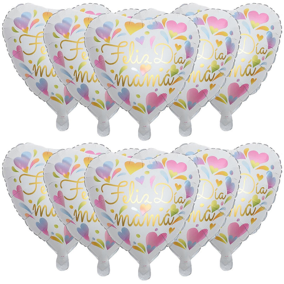 Kricely (As Show, One Size) 10Pcs Mother Day Foil Balloons Mother's Day Party Decoration Party Scene Props