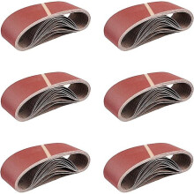 (As show, One size) Abrasive Belt,75 x 533 mm, Mixed Abrasive Belts ( 3x grits 80/120/150/240/400) for Belt Sanders10 pieces