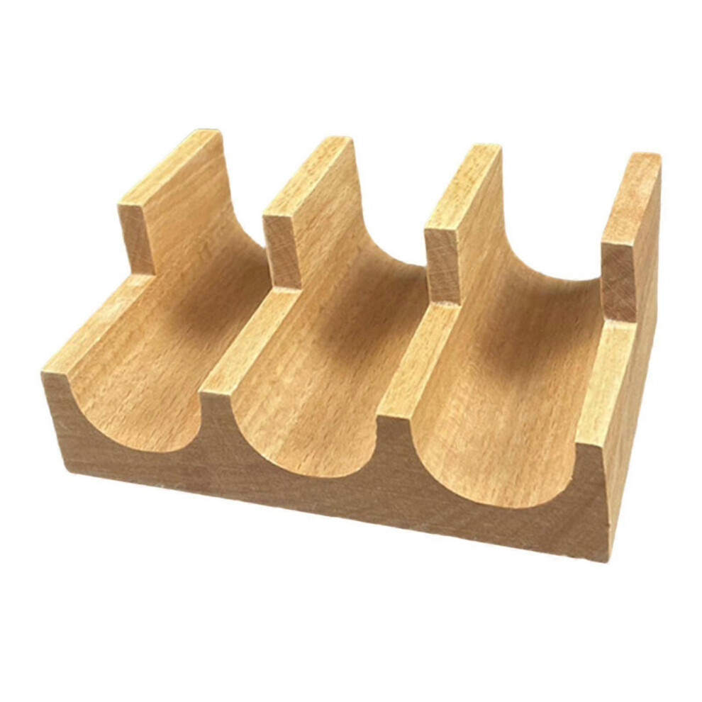 (3 Grid, One Size) Wooden Tacos Holder, Sushi Serving Plate, Sushi Taco Rack, Sushi Holder Stand, Wooden Sushi Holder For Holiday 5062994746314