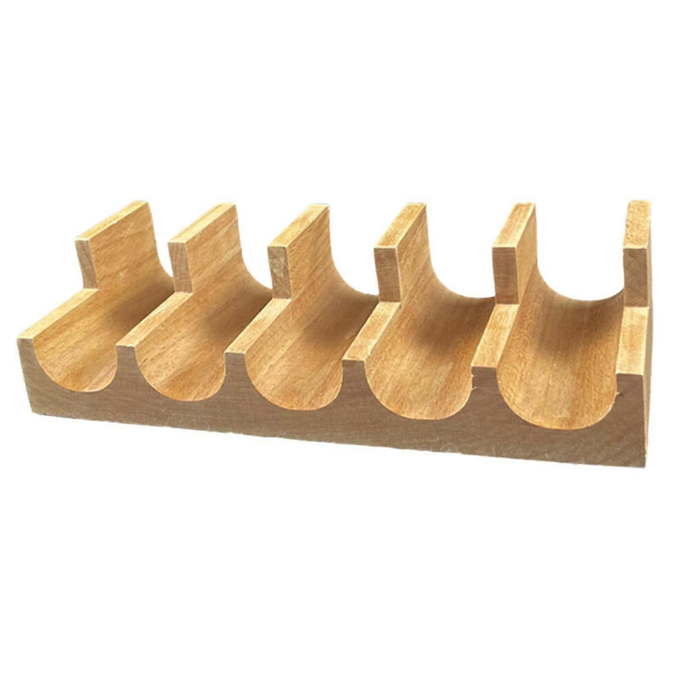 (5 Grid, One Size) Wooden Tacos Holder, Sushi Serving Plate, Sushi Taco Rack, Sushi Holder Stand, Wooden Sushi Holder For Holiday 5062994746277