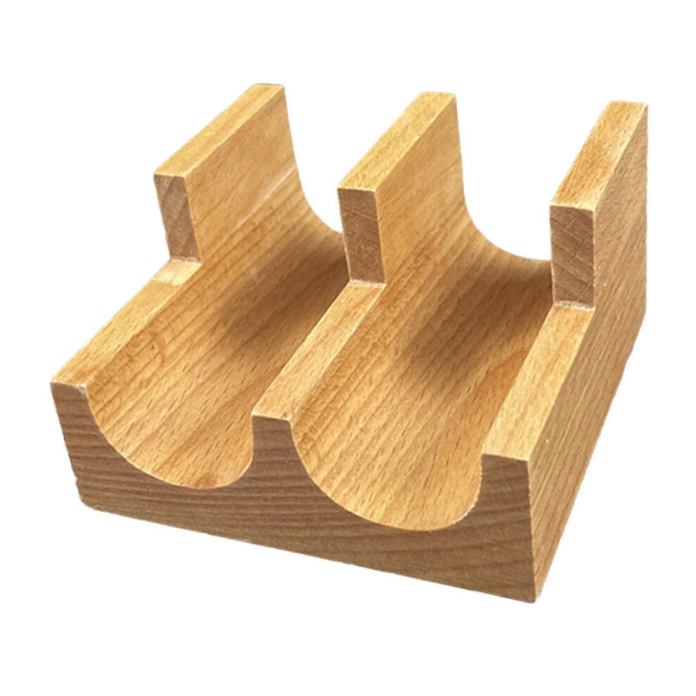 (2 Grids, One Size) Wooden Tacos Holder, Sushi Serving Plate, Sushi Taco Rack, Sushi Holder Stand, Wooden Sushi Holder For Holiday 5062994746307